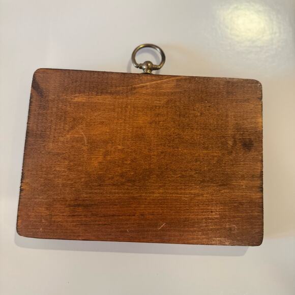 VTG Christmas Wall Hanging Plaque Decoupage Choir Alter Boy Handmade Artisan - Picture 8 of 13